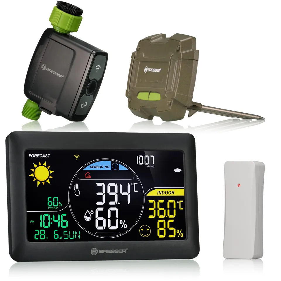 bresser-smart-garden-syst-me-d-arrosage-avec-station-m-t-o-radio-et-appli image 1