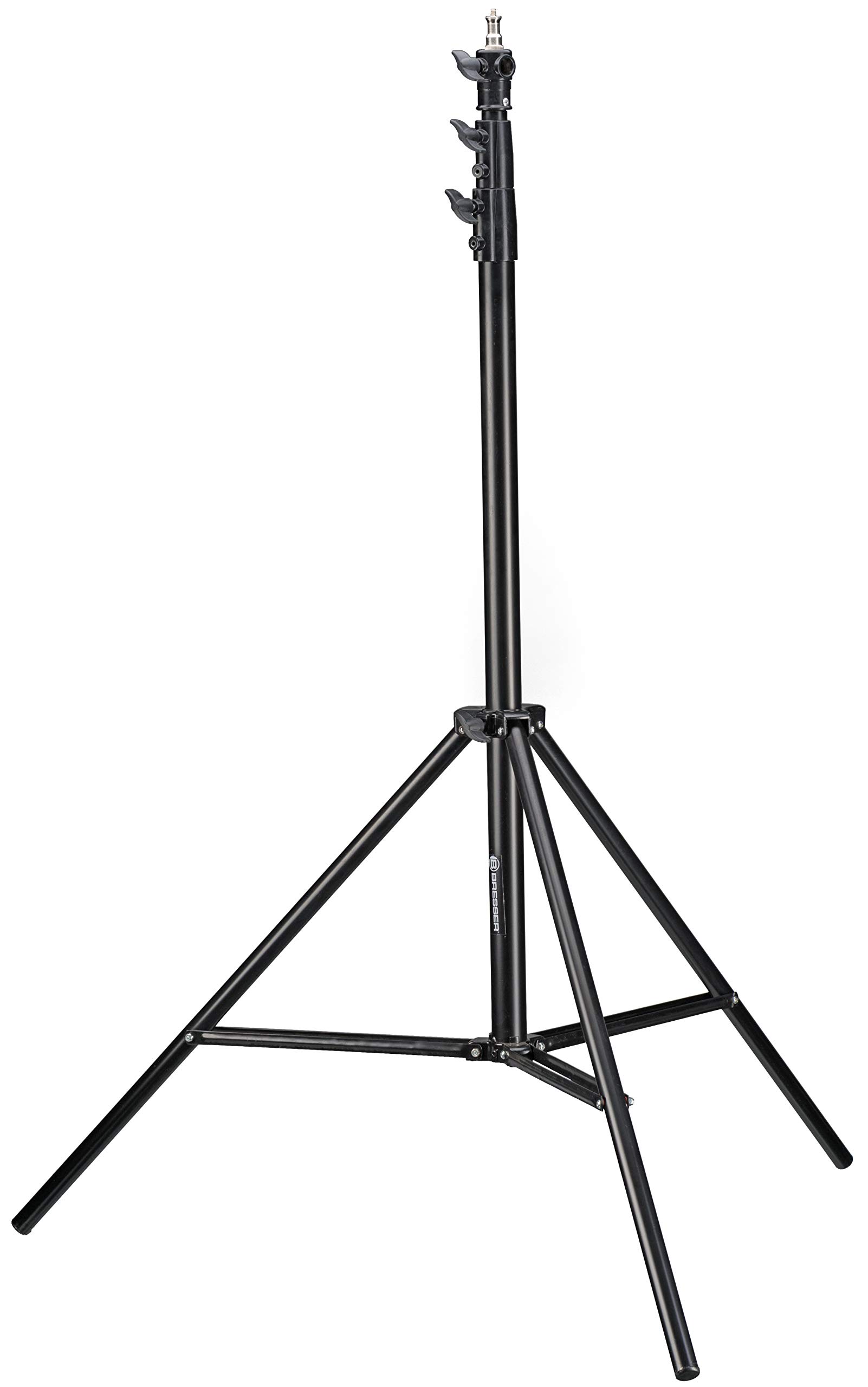 bresser-br-tp280-tr-pied-d-clairage-aluminium-120-280-cm-pneumatique-noir image 1
