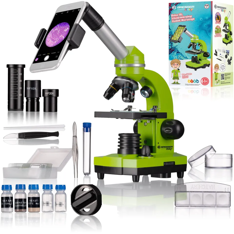 bresser-junior-biolux-sel-microscope-40x-1600x-avec-porte-smartphone image 1
