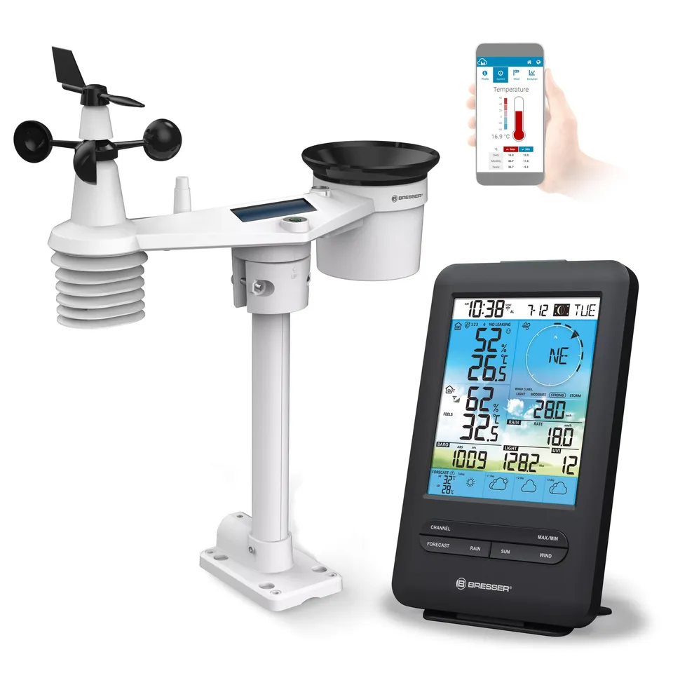 bresser-4cast-4-jours-centre-m-t-o-wlan-wifi-capteur-7-en-1-cran-compact image 1